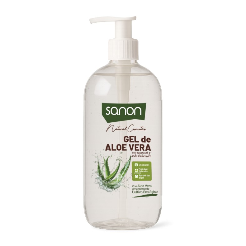 SANON Gel de aloe vera con camomila y ácido hialurónico 400 ml