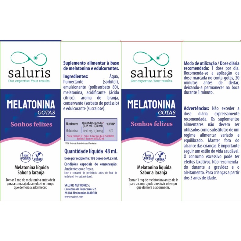 SALURIS Melatonina gotas 48ml