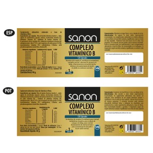 SANON Complejo Vitamínico B 120 cápsulas 2