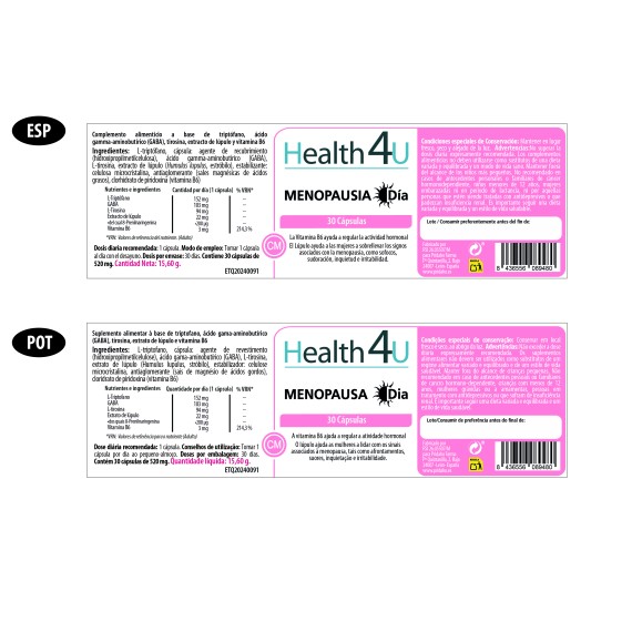 H4U Menopausia día 30 capsulas