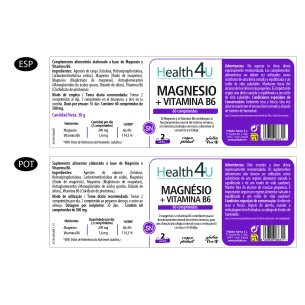 H4U Magnesio + vitamina B6 60 comprimidos 2