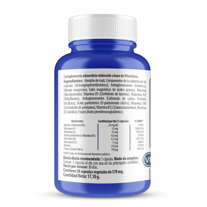 H4U Complejo Vitamínico B 30 cápsulas