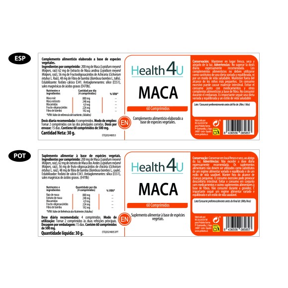 H4U Maca 60 comprimidos