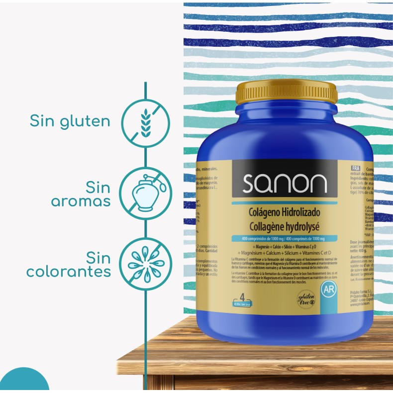 SANON Colágeno Hidrolizado 400 comprimidos