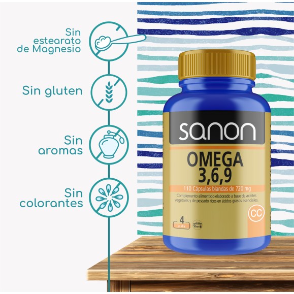 SANON Omega 3,6,9 110 cápsulas blandas