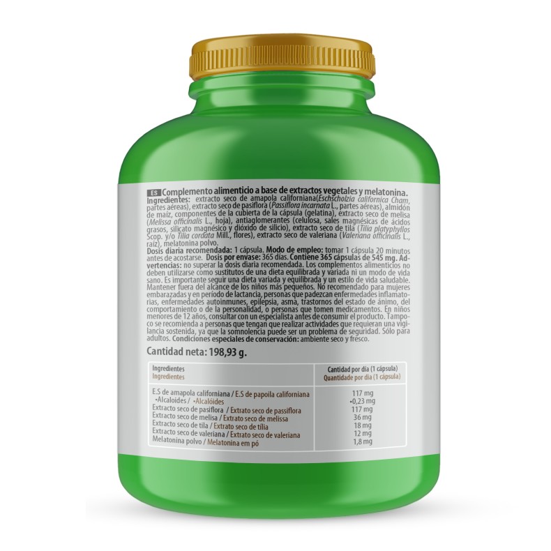 PHYTOFARMA Melatonina 365 cápsulas