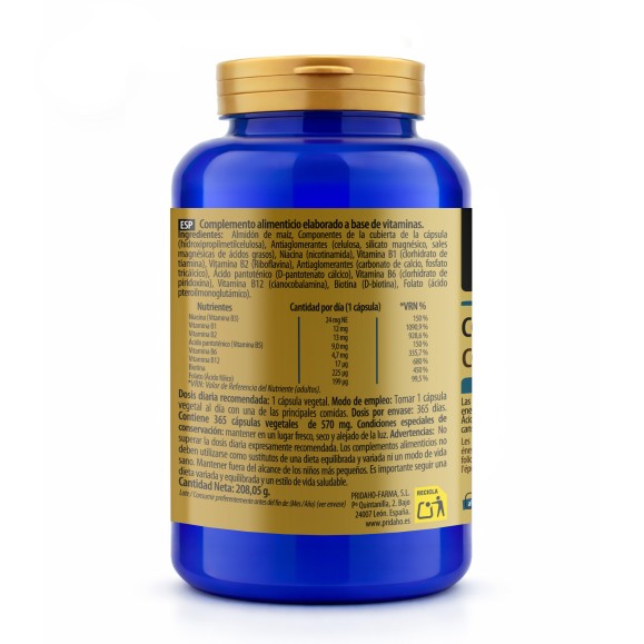 SANON Complejo Vitamínico B 365 cápsulas vegetales