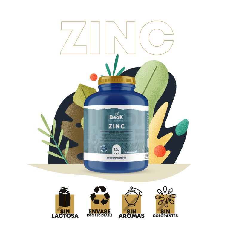 BEOK Zinc 365 comprimidos