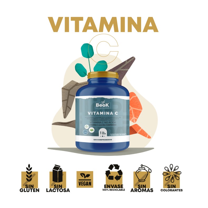 BEOK Vitamina C 120 comprimidos