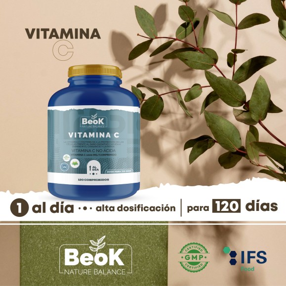 BEOK Vitamina C 120 comprimidos