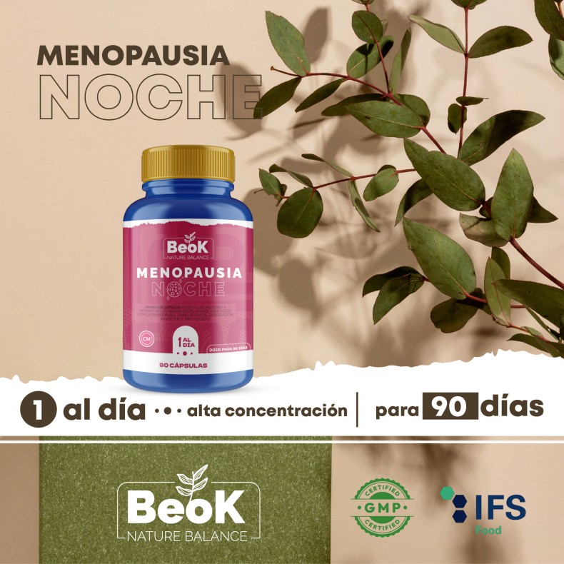 BEOK Menopausia Noche 90 cápsulas