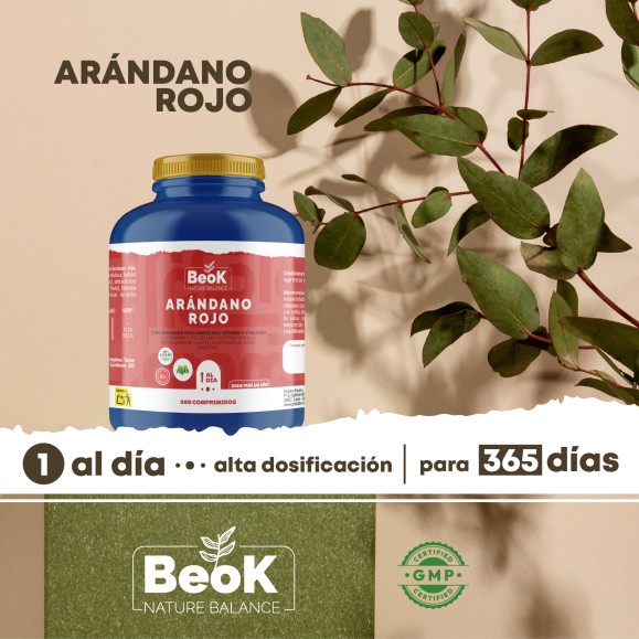 BEOK Arándano rojo 365 comprimidos
