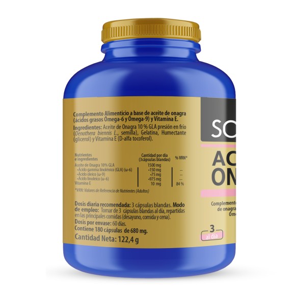 SANON Aceite de Onagra 180 cápsulas