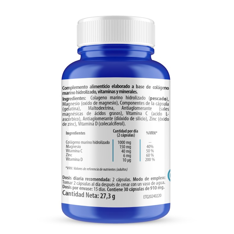 H4U Colágeno marino hidrolizado 30 cápsulas
