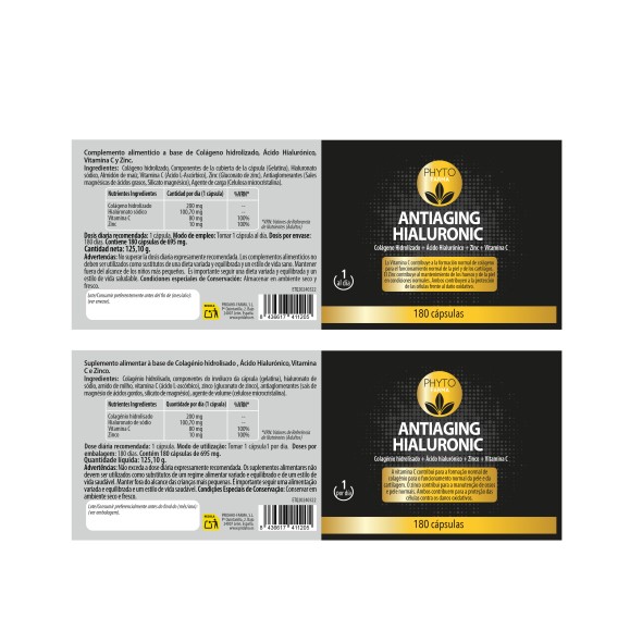 PHYTOFARMA Antiaging Hialuronic 180 cápsulas