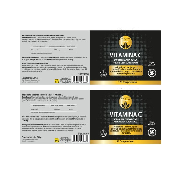 PHYTOFARMA Vitamina C 120 comprimidos