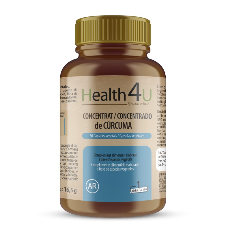 H4U Concentrado de cúrcuma 30 cápsulas vegetales special edition