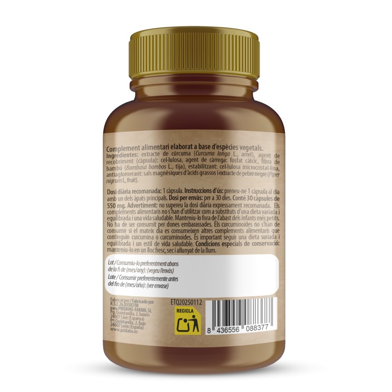 H4U Concentrado de cúrcuma 30 cápsulas vegetales special edition