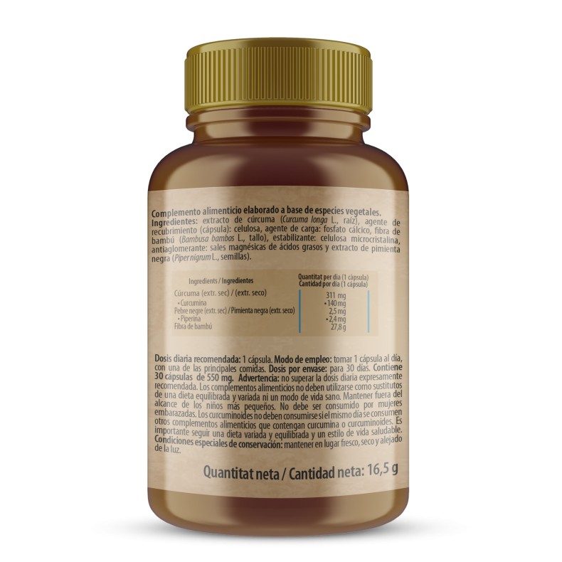 H4U Concentrado de cúrcuma 30 cápsulas vegetales special edition