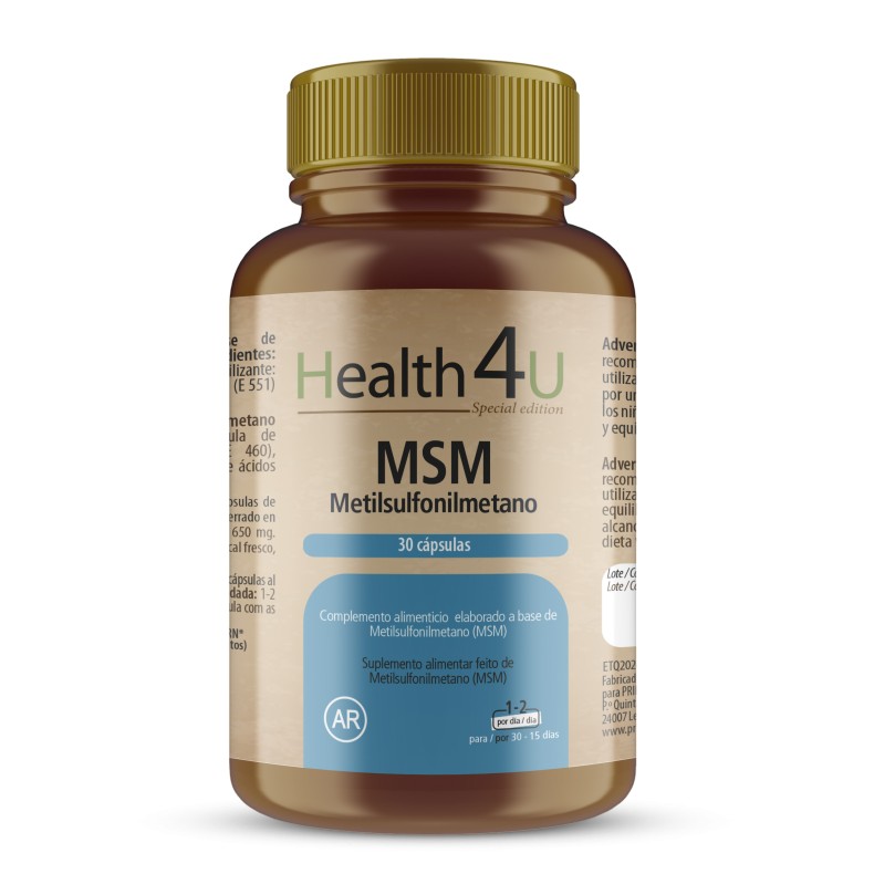 H4U MSM Metilsulfonilmetano 30 cápsulas special edition