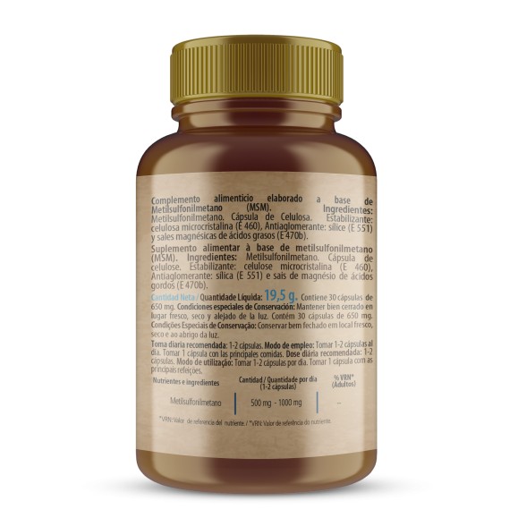 H4U MSM Metilsulfonilmetano 30 cápsulas special edition