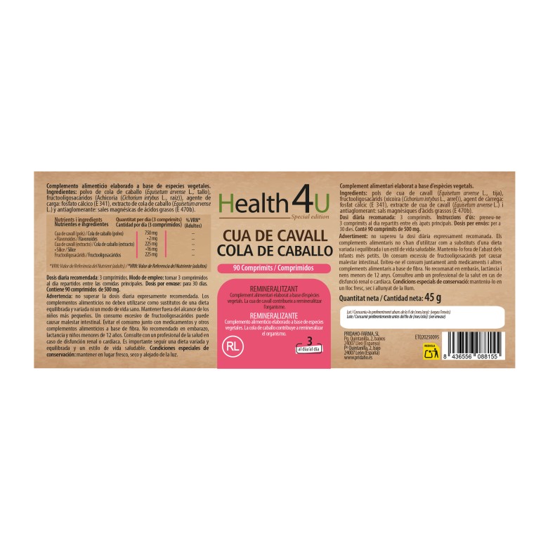 H4U Cola de Caballo 90 comprimidos special edition