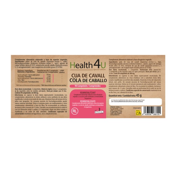H4U Cola de Caballo 90 comprimidos special edition