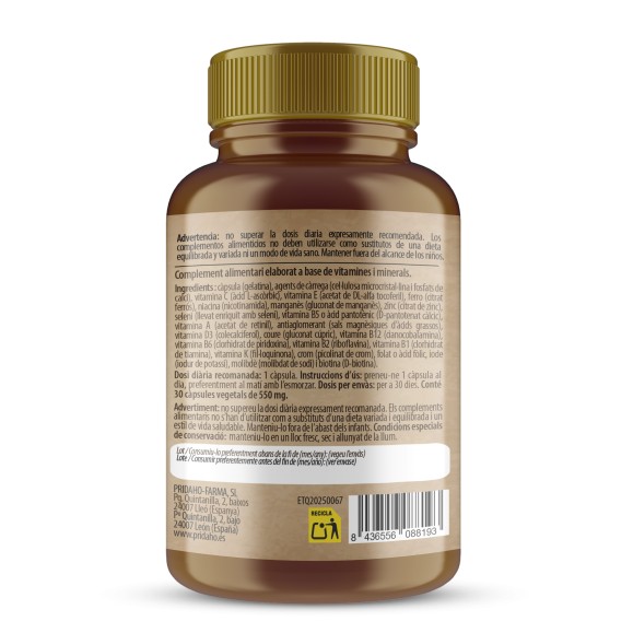 H4U Multivitamínico mujer 30 cápsulas special edition