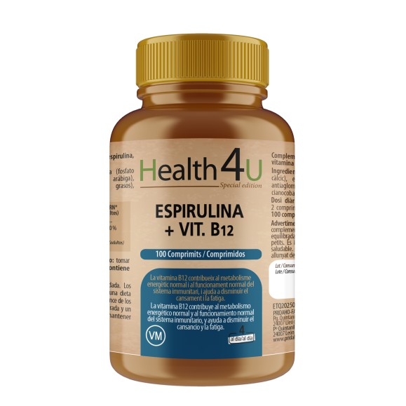 H4U Spirulina + vit. B12 100 comprimidos special edition