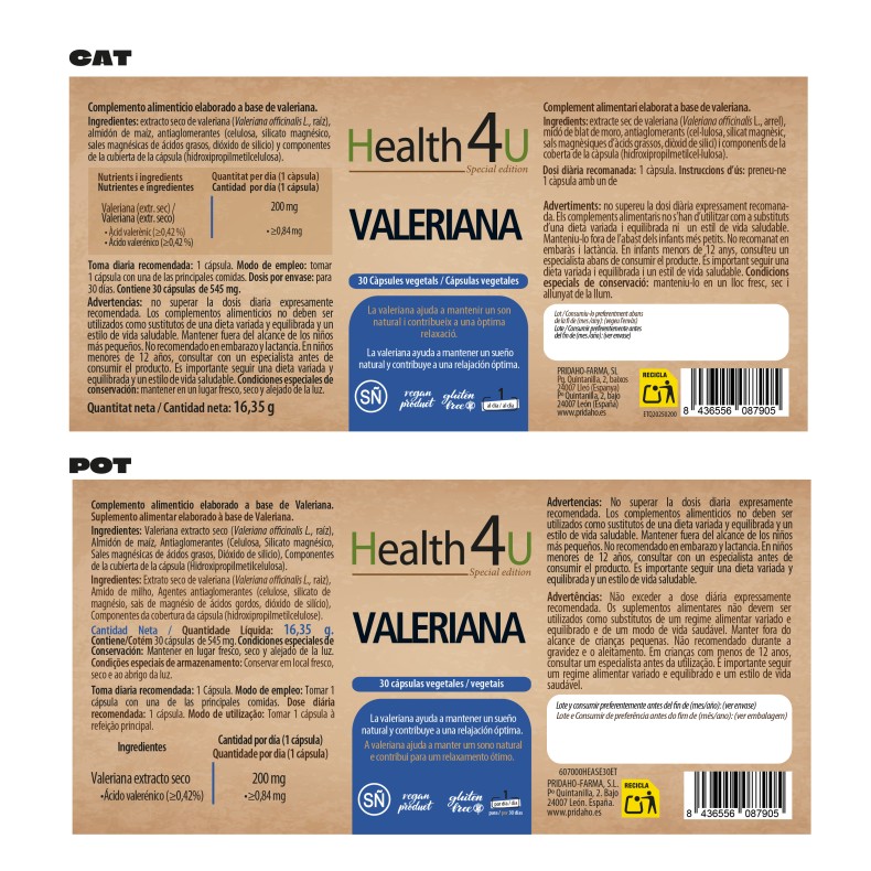 H4U Valeriana 30 cápsulas special edition