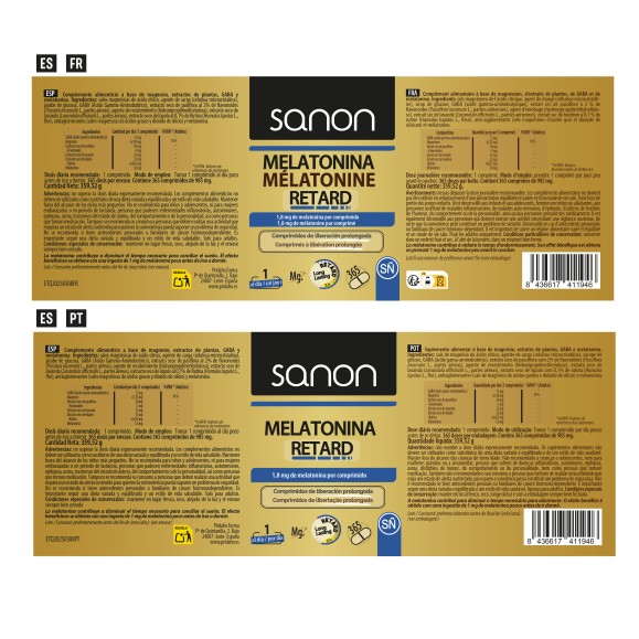 SANON Melatonina Retard 365 comprimidos