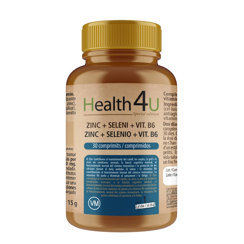 H4U Zinc + Selenio + Vit. B6 30 comprimidos special edition