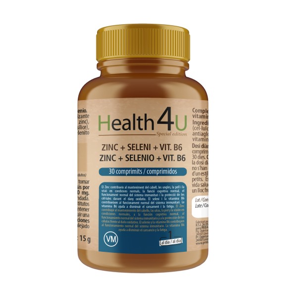 H4U Zinc + Selenio + Vit. B6 30 comprimidos special edition