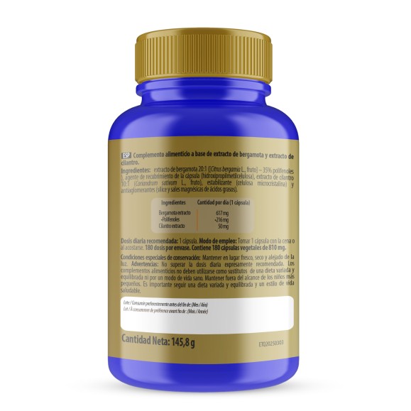 SANON Colesterol (Bergamota +Cilantro) 180 cápsulas