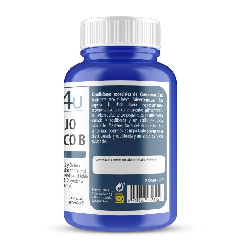 H4U Complejo Vitamínico B 30 cápsulas