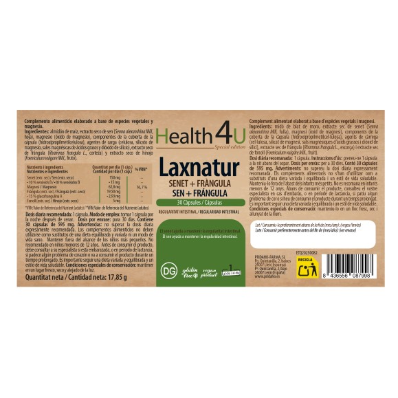 H4U Laxnatur Sen + Frángula 30 cápsulas special edition