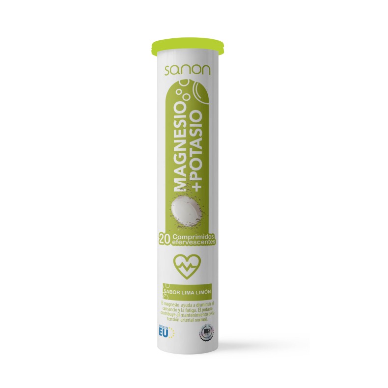 SANON Magnesio + Potasio 20 comprimidos efervescentes