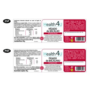 H4U Hígado de Bacalao 60 cápsulas blandas 2