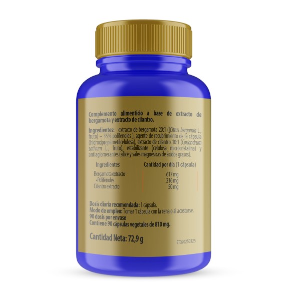 SANON Colesterol (Bergamota + Cilantro) 90 cápsulas