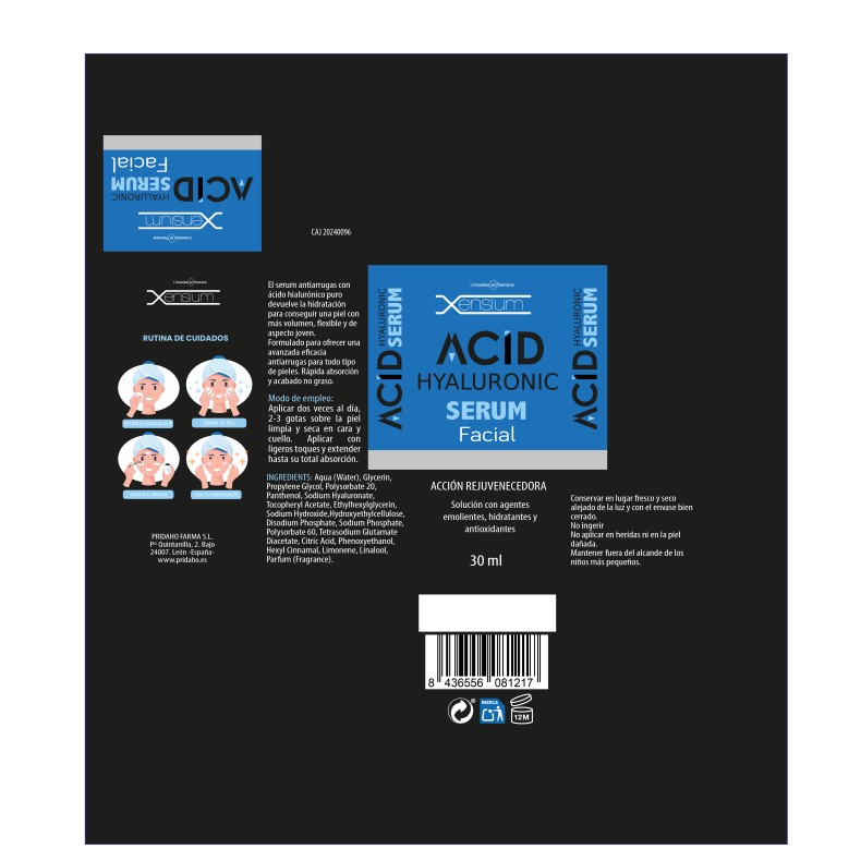 XENSIUM Serum Ácido Hialurónico 30 ml