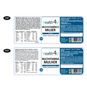 H4U Multivitamínico mujer 30 cápsulas 2