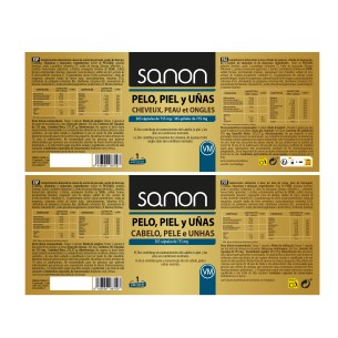 SANON Pelo, Piel y Uñas 365 cápsulas 2