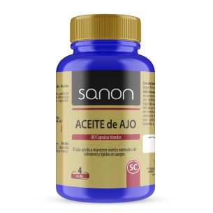 SANON Aceite de ajo 180 cápsulas blandas
