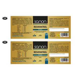 SANON Resveratrol 180 cápsulas 2