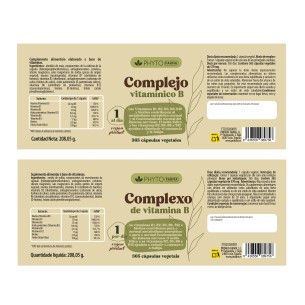 PHYTOFARMA Complejo Vitamínico B 365 cápsulas 2