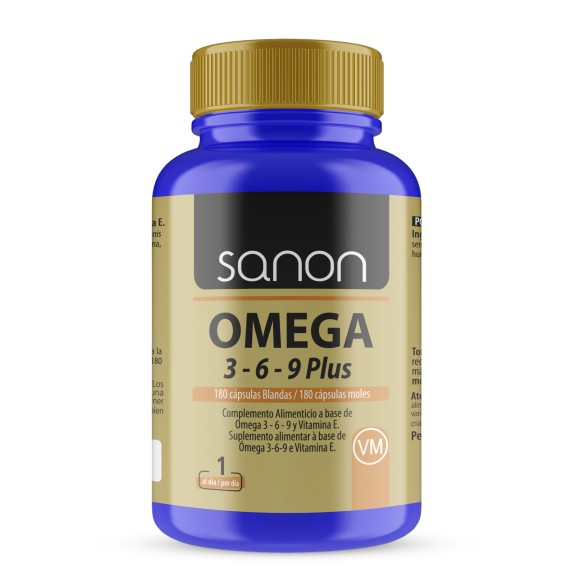 SANON Omega 3,6,9 plus 180 cápsulas blandas