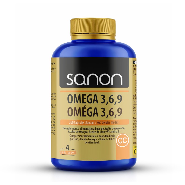 SANON Omega 3,6,9 360 cápsulas blandas