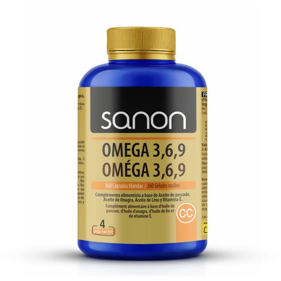 SANON Omega 3,6,9 360 cápsulas blandas