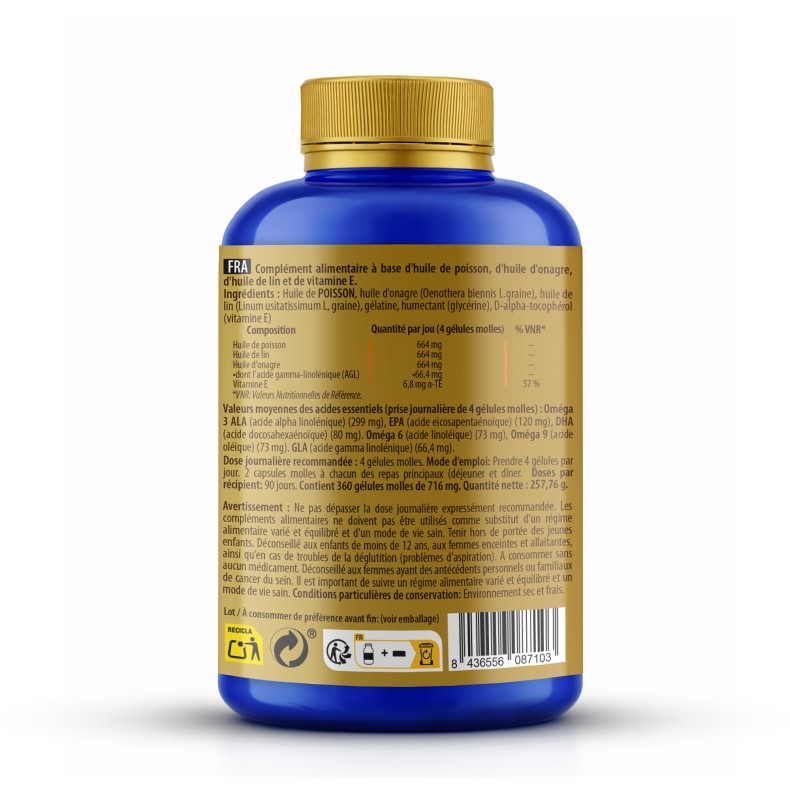 SANON Omega 3,6,9 360 cápsulas blandas