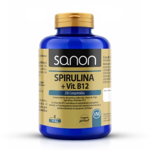 SANON Spirulina + vitamina B12 200 comprimidos